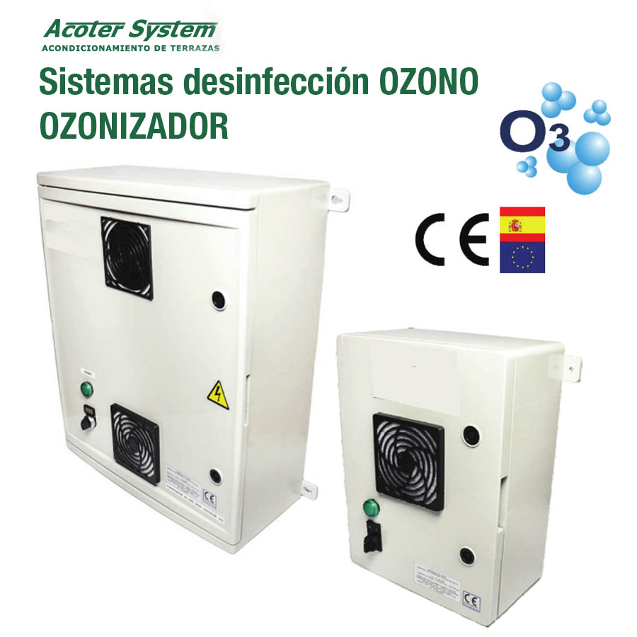 Ozonizador. Sistemas de desinfección y descontaminación por OZONO para restauración, hostelería, hospitales, colegios...